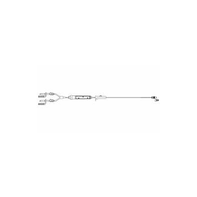 Transfusion set, blood, 75" tubing, 2 N/vented spike