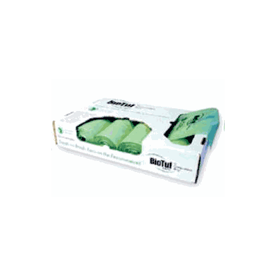Trash Bag Biotuf Light Green 48 Gallon 42 X