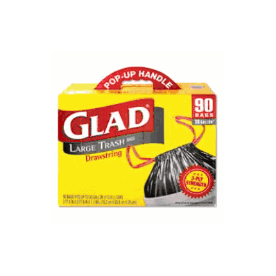 Trash Bag Glad Black 30 Gallon 30 X 33 Inch