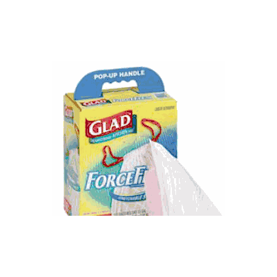 Trash Bag Glad Forceflex White 13 Gallon 24