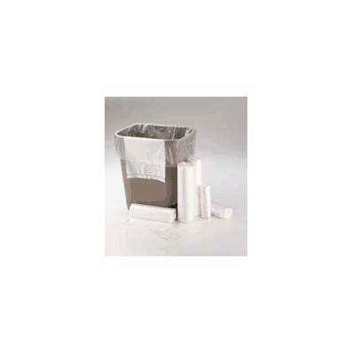 Trash Bags, 24" x 23", CLEAR, 0.45 mil