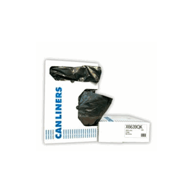 Trash Can Liner Black 60 Gallon 38 X 58 Inch