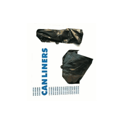 Trash Can Liner Reprime Black 55 Gallon 40 X