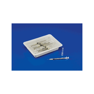 Tray, Allergist, 1ml, 27gx1/2", Detach Need -