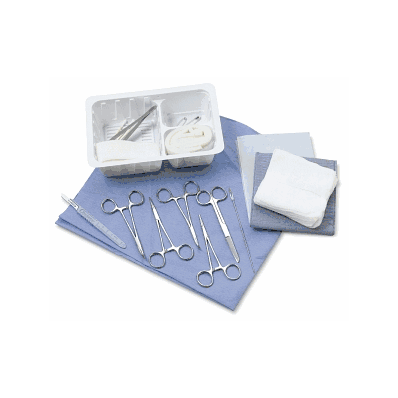 Tray, Circumcision, Deluxe, Straps&Scalpel -