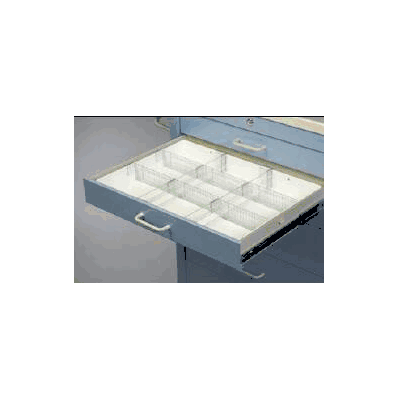 Tray, Crash Cart - Tray, 3" Deep W/Flex Divid