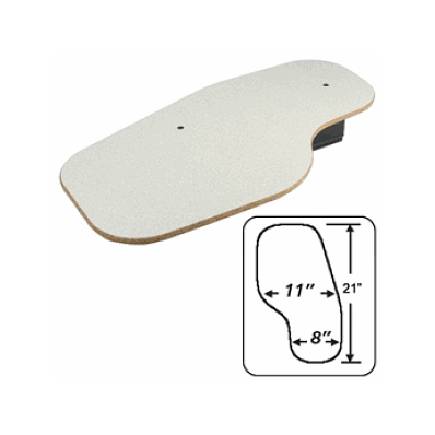 Tray, Half, Granite, Flip, Right, W/C - Medli