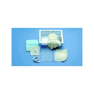 Tray, Trach Care, W/Precut Gauze, Gloves