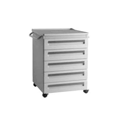 Treatment Cart 18 Inch 5 Drawer Black - Cart,