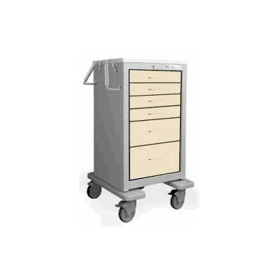 Treatment Cart Heavy Duty Steel 6 Drawer Ligh
