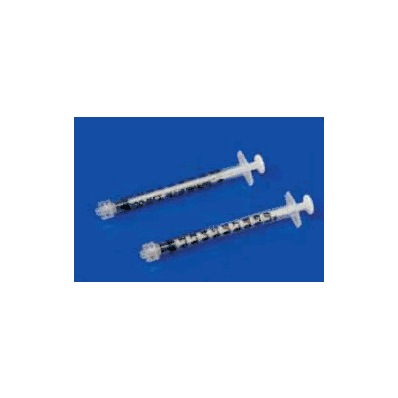 Tuberculin Syringe, 0.1 mL Increments, Luer Lock Tip
