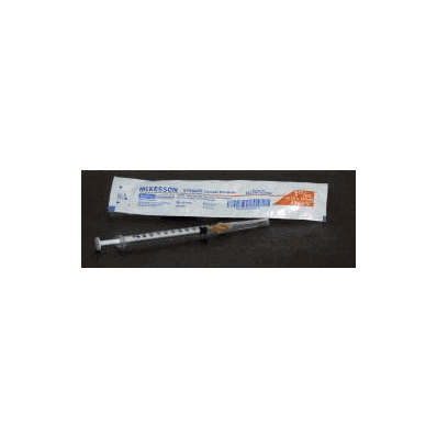 Tuberculin Syringe with needle, 1 mL 25 ga 5/8"