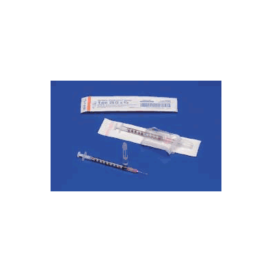 Tuberculin Syringe w/Needle 1mL 25ga, 5/8"