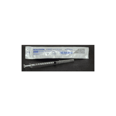 TB Syringe w/needle 1 mL 27 ga 1/2" non-safety