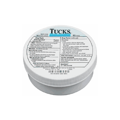 Hemorrhoid Relief Tucks Pad 40 Per Box - Tuc