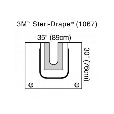 U-drape, Steridrape, W/Access, 35"X30" - Medl