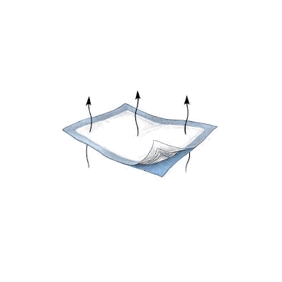 Underpad Maxiflo 23 X 36 Inch Fluff, Polymer