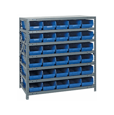 Unit, Shelving, 18x36x39, 7 Shelf, No Bins -