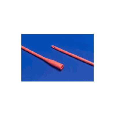 Urethral Catheter, 16 fr, 12" Straight Tip, color Orange