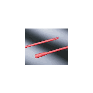 Urethral Catheter, 18 Fr., 16" Round Tip, Red