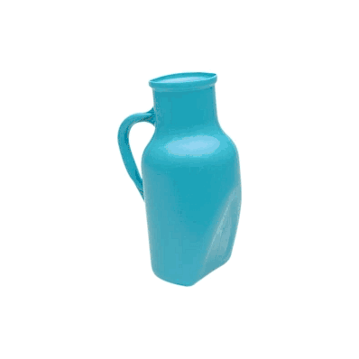 Urinal, Male W/Handle Blue - Medline
