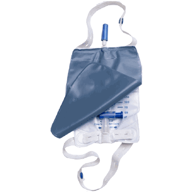 Urinary Leg Bag, 500 mL T-Valve Drain