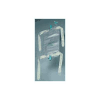Urinary Leg Bag, 950 mL with Fabric Straps