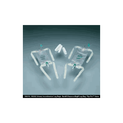 Urinary Leg Bag, 950 mL Latex Straps