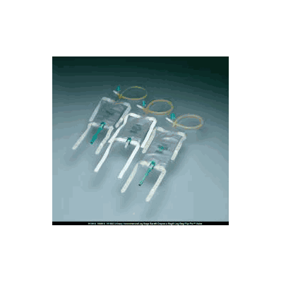 Urinary Leg Bag, 950 mL with Latex Straps