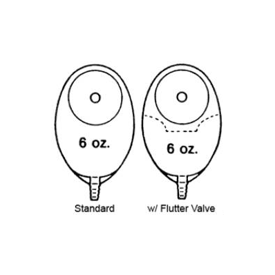 Urinary Pouch Nu-flex 7 Inch Length 5/8 Inch