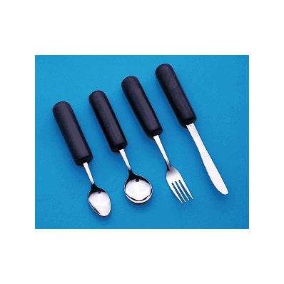 Utensil, Ez Large Grip, Weighted, Set Of 4