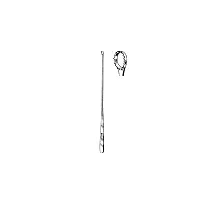 Uterine Curette Single-ended Serrated, Loop T