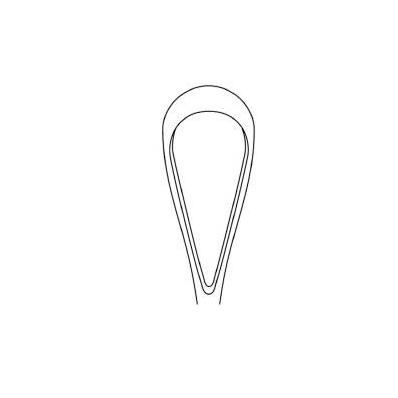 Uterine Curette Single-ended Size 00 Sharp Ti