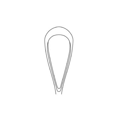Uterine Curette Single-ended Size 1 Sharp Tip