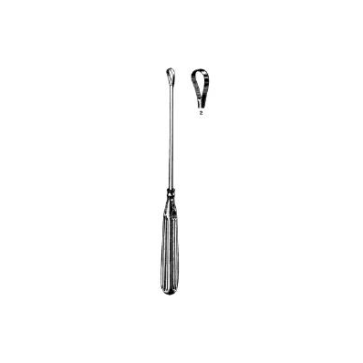 Uterine Curette Single-ended Size 2 Sharp, Ov