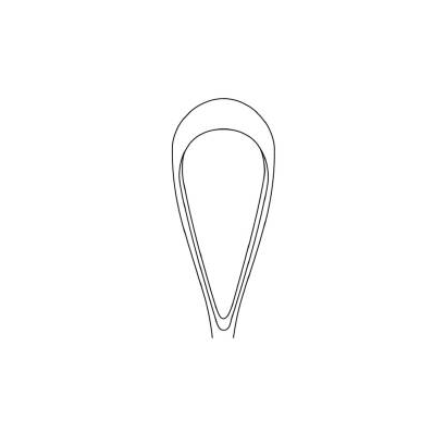 Uterine Curette Single-ended Size 2 Sharp Tip
