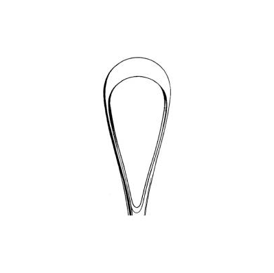 Uterine Curette Single-ended Size 6 Curved, S