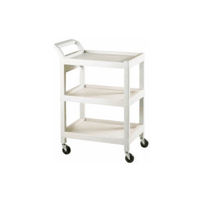 Utility Cart Abs Plastic 39 Inch 3 Shelves Of
