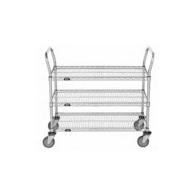 Utility Cart Chrome Wire 48 L X 24 W X 40 H I