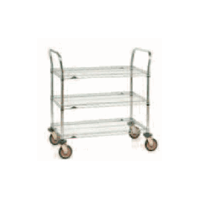 Utility Cart Sp Series Chrome, Plastic 39 Inc
