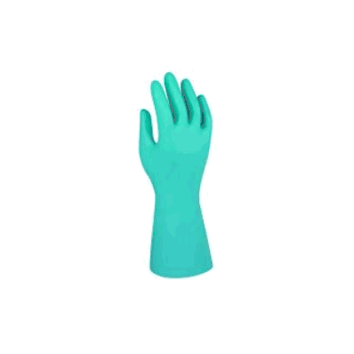 Utility Glove Large Nitrile Blue Nonbeaded Cu