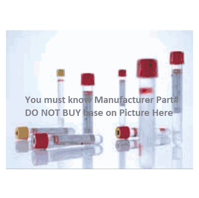 Vacuette #456089 Red/Black Ring, 13x100mm, 6 ml