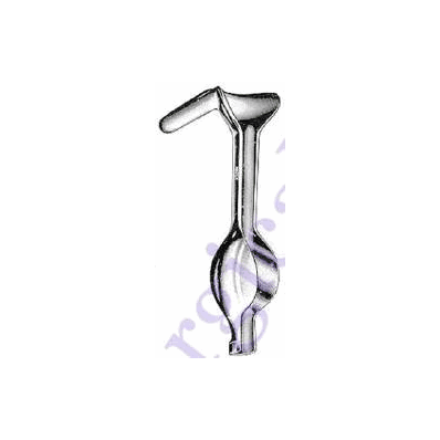 Vaginal Speculum Auvard, 1-1/2 x 3-1/4" Single End Angled 75 Degree Weighted 3 lbs