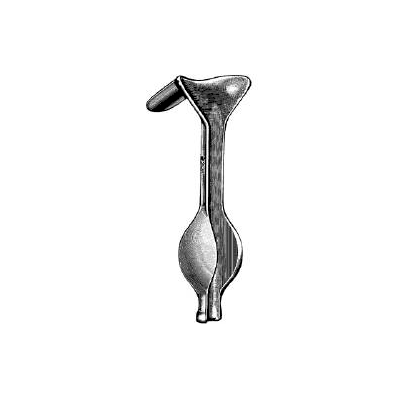 Vaginal Speculum Auvard, X-Long 4" X 1-3/4" Single End Weighted 2 lbs