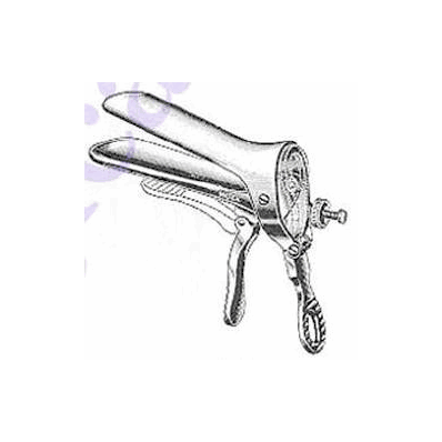 Vaginal Speculum Cusco, X-Narrow 3-1/4" x 3/4" Folding Handles with Side Screw
