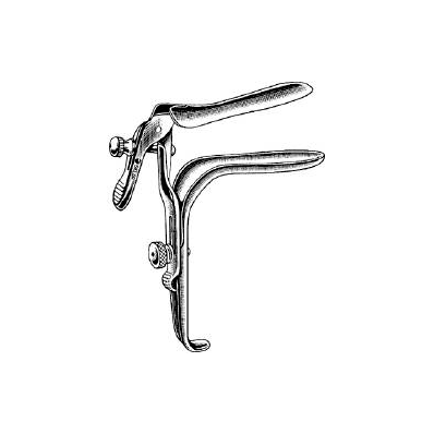 Vaginal Speculum Freeway-Graves, Medium 4" X 1-1/4", Right Side Open