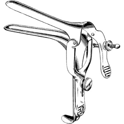 Vaginal Speculum Pederson, X-Long 6.5 x 1.5" Double Blade Duckbill, Office Grade