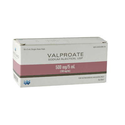 Valproate 00143978510 (Know your NDC#, do not buy based on picture) 100 mg/mL, 10 x 5 mL Sodium Injection