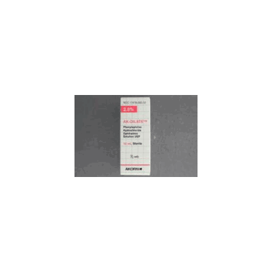 Vasoconstrictor, 15 mL Ophthalmic, 2.5% Phenylephrine