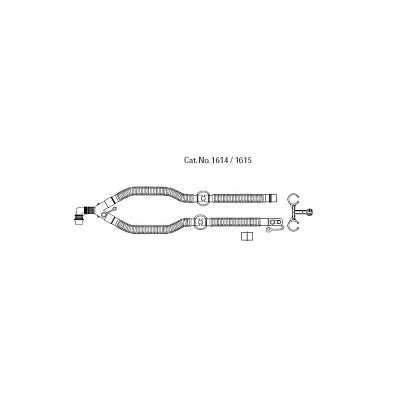 Ventilator Tube Set, 48", W / In-line